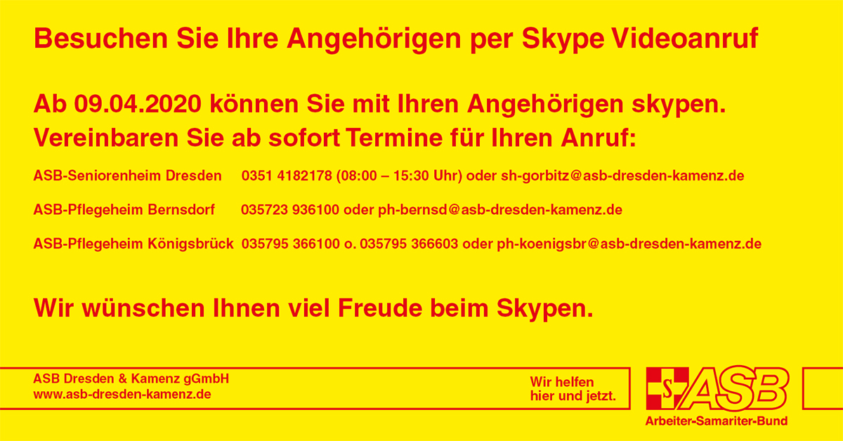 Informationen zum Skypen