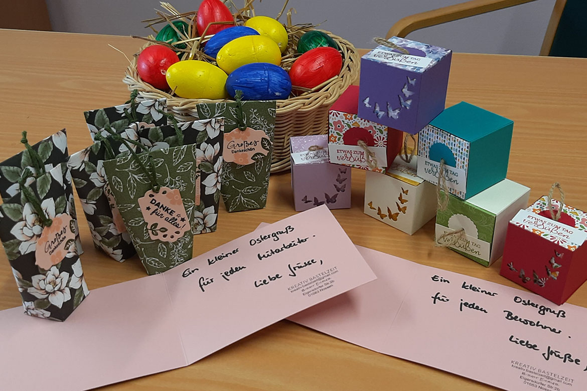 Ostergeschenke für Bewohner und Mitarbeitende