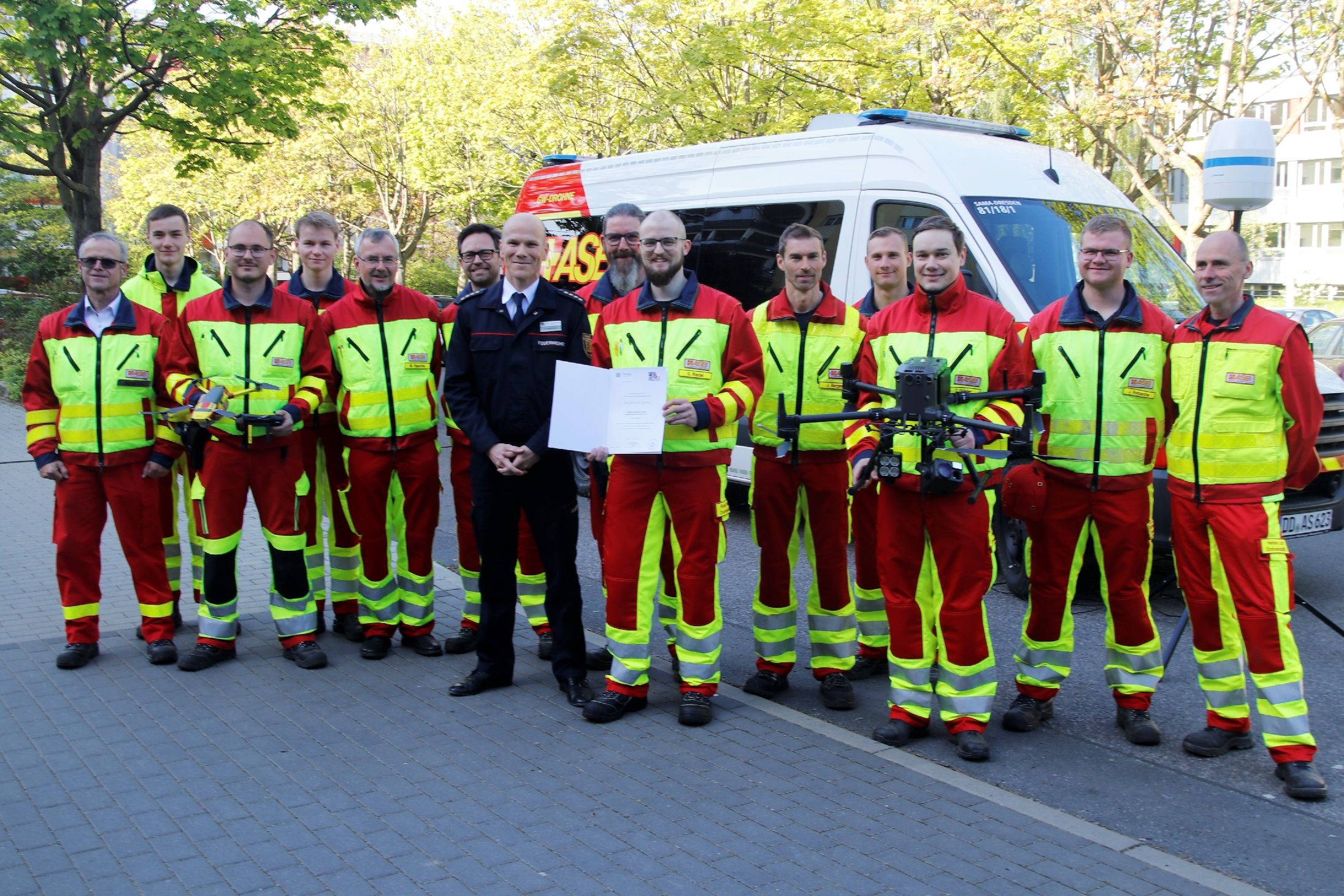 Drohnenstaffel wird taktische Einheit der Dresdner Feuerwehr