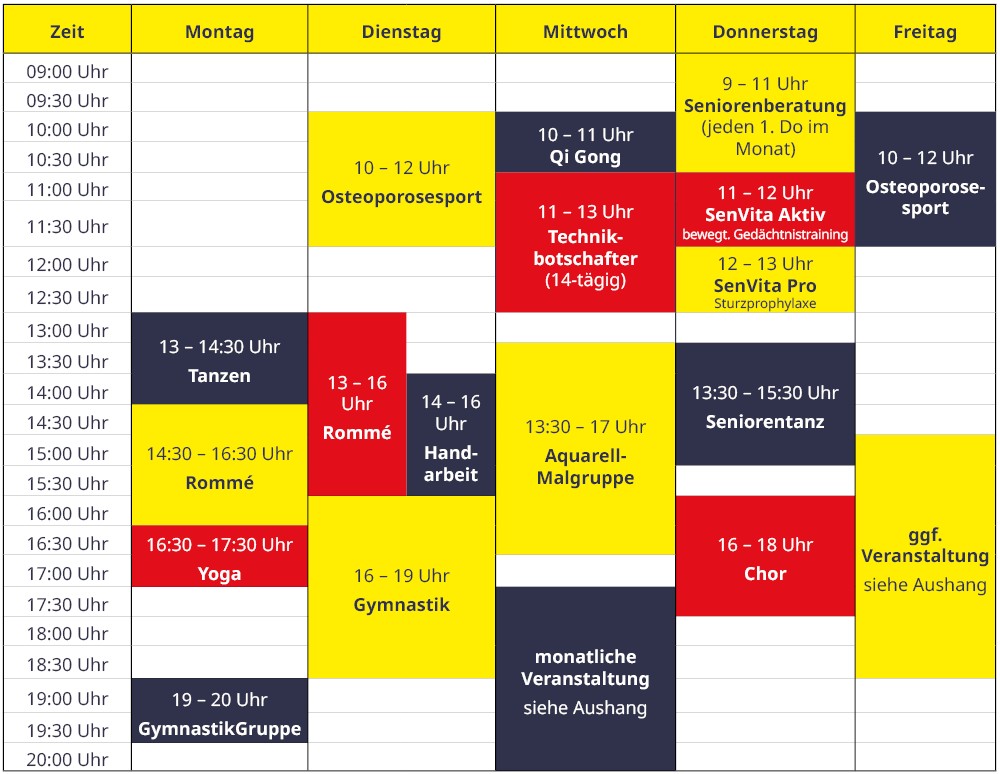 Aushang_Gruppen_Reisstraße7_0825.JPG Aktueller Gruppenplan im Haus der Generationen des ASB