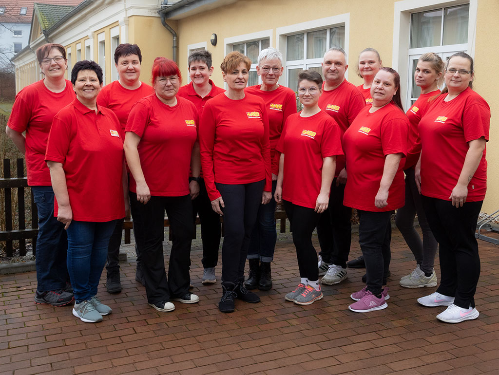 Gruppenbild der Pflegekräfte der Sozialstation Kamenz