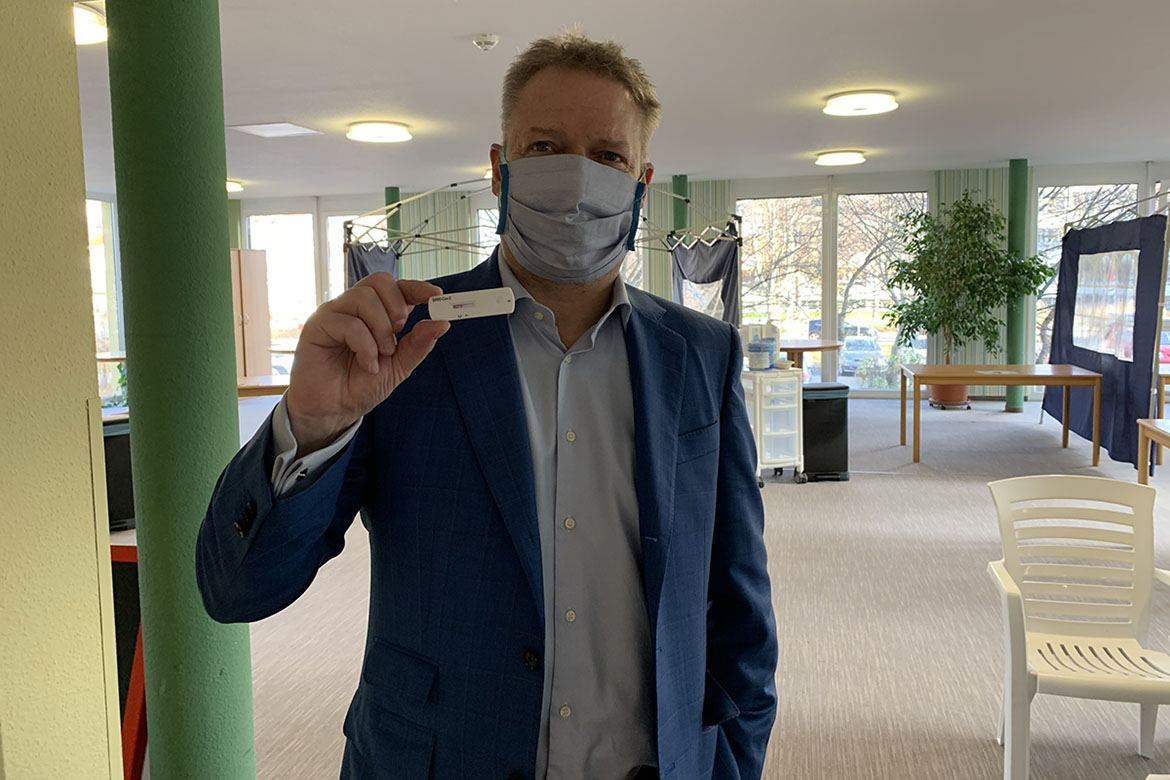 Antigen-Schnelltest für Besucher und Dienstleister
