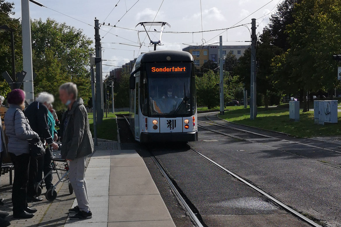 Mit der Straßenbahn unterwegs