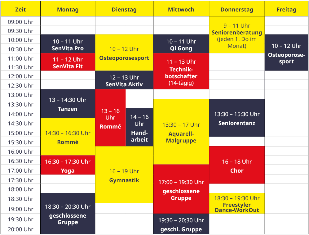 Aushang_Gruppen_Reisstraße7_0825.JPG Aktueller Gruppenplan im Haus der Generationen des ASB